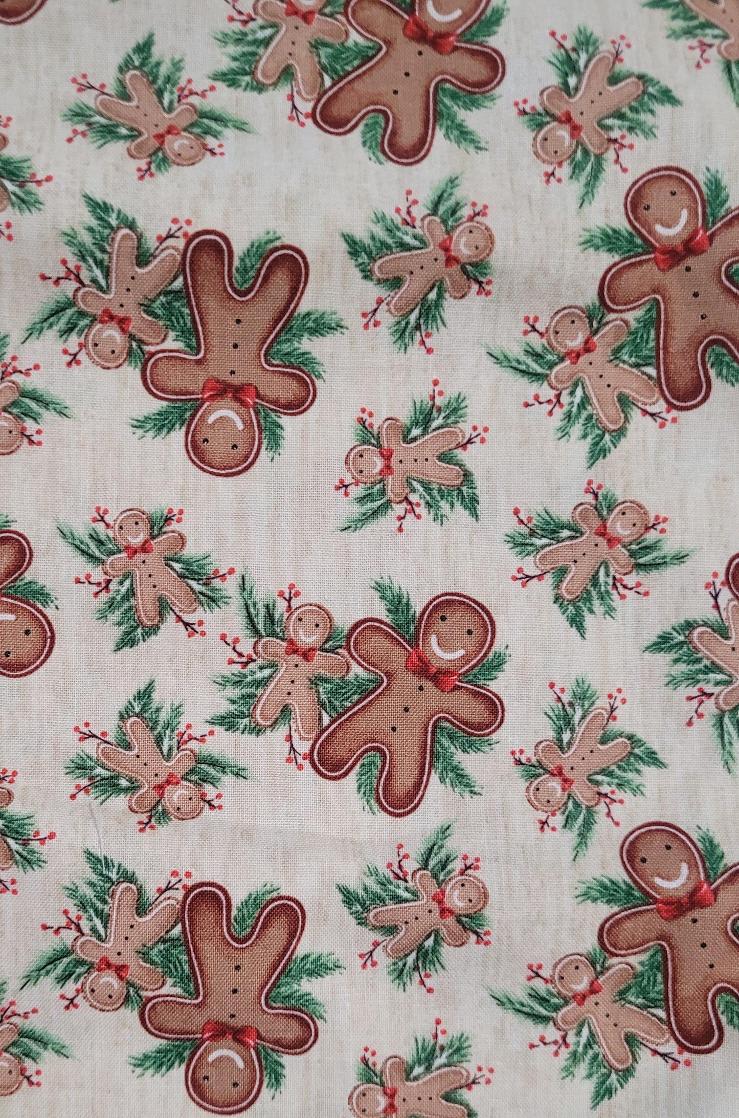 Gingerbread Man and Holly